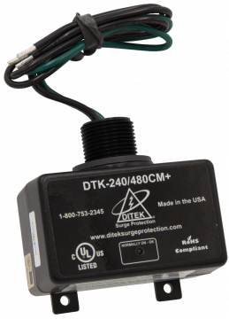 DTK-240/480CM+ 240/480 VAC SPLIT PHASE, 2W(+G),  ARRESTER W/LED DIAGNOSTICS, UL1449 LISTED